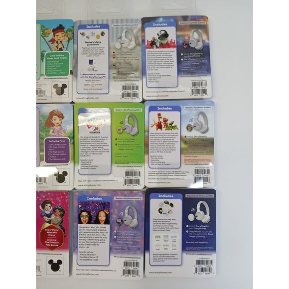 StoryPhones 12 PACK NEW Story Shields Disc Disney Headphones Storytelling SEALED - Picture 6 of 6